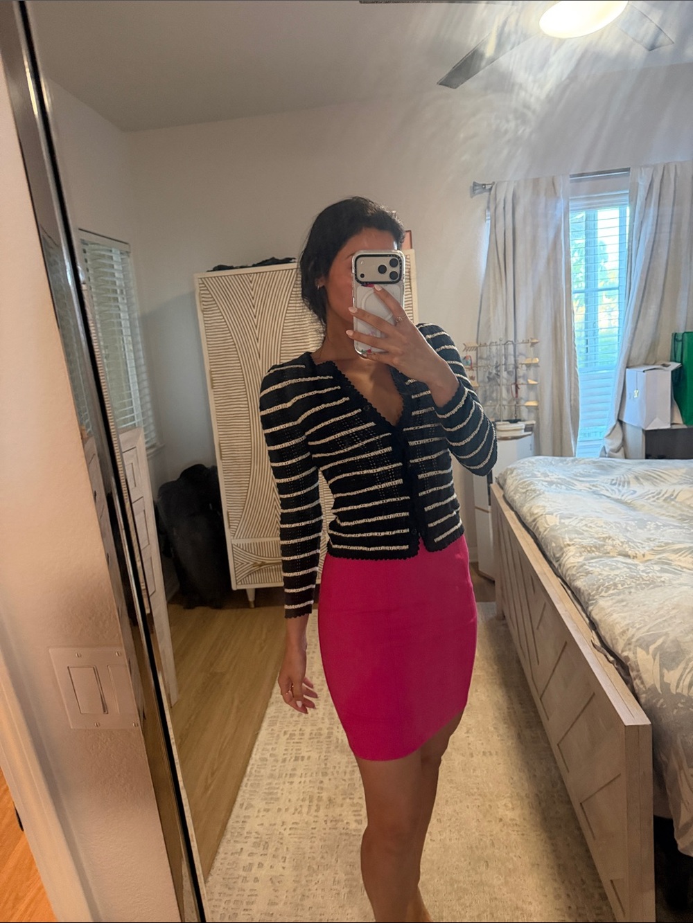 Elizabeth and James Hot Pink Mini Skirt